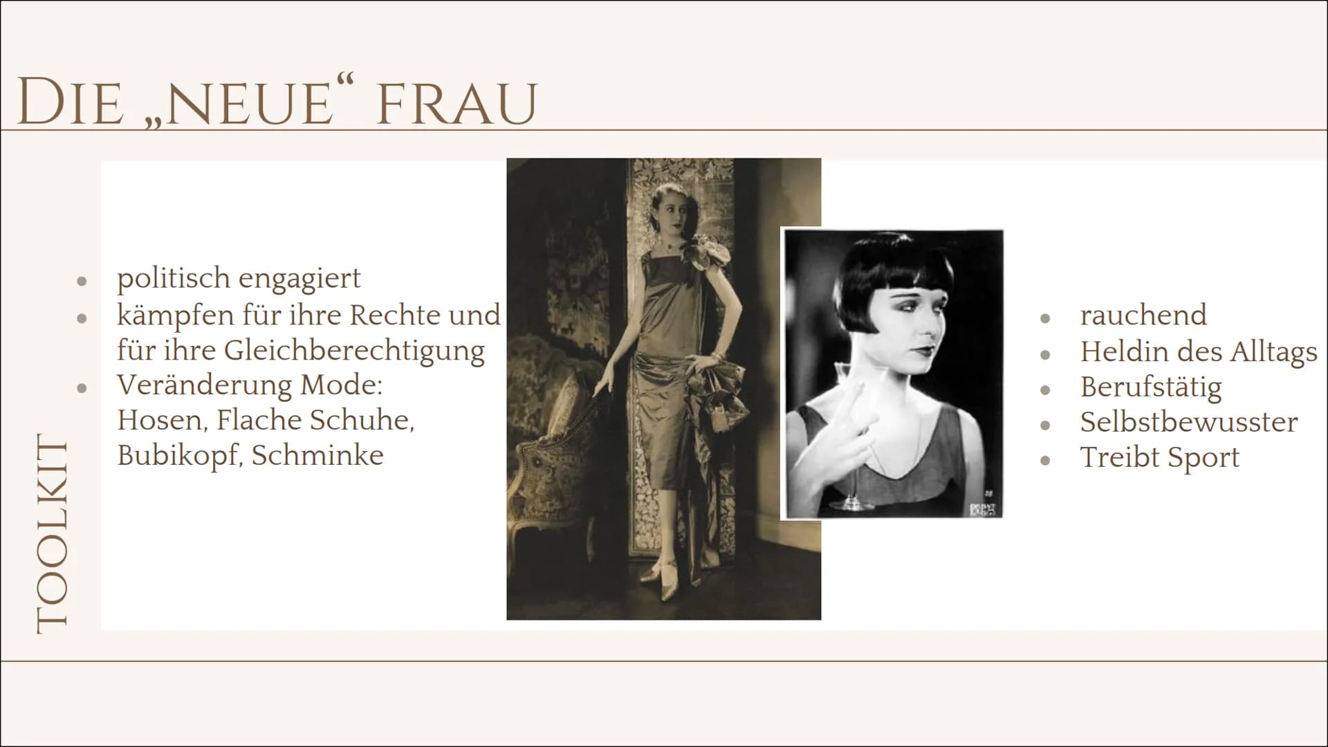 FRAUEN IN DER
WEIMARER
REPUBLIK
Von Giulio & Marinela
C
freer
designed by freepik INHALTSVERZEICHNIS
TOOLKIT
01
RECHTLICHE SITUATION
DER FRA