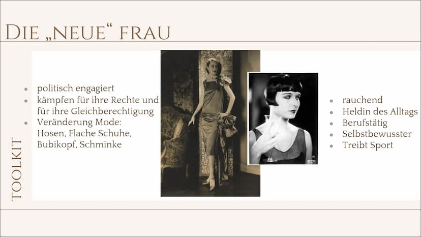 FRAUEN IN DER
WEIMARER
REPUBLIK
Von Giulio & Marinela
C
freer
designed by freepik INHALTSVERZEICHNIS
TOOLKIT
01
RECHTLICHE SITUATION
DER FRA