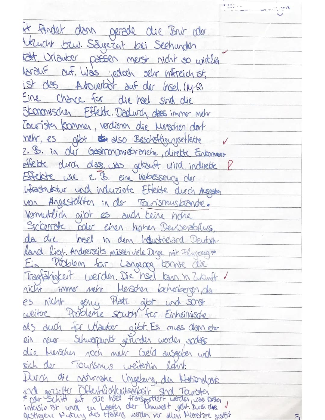 Klausur II/Q1
Kurs: Geo-GK 82 (Sm)
Name:
Thema
Punkte: 6/100
Tourismus im Spannungsfeld von Ökonomie und Ökologie
Das Beispiel der Nordseein