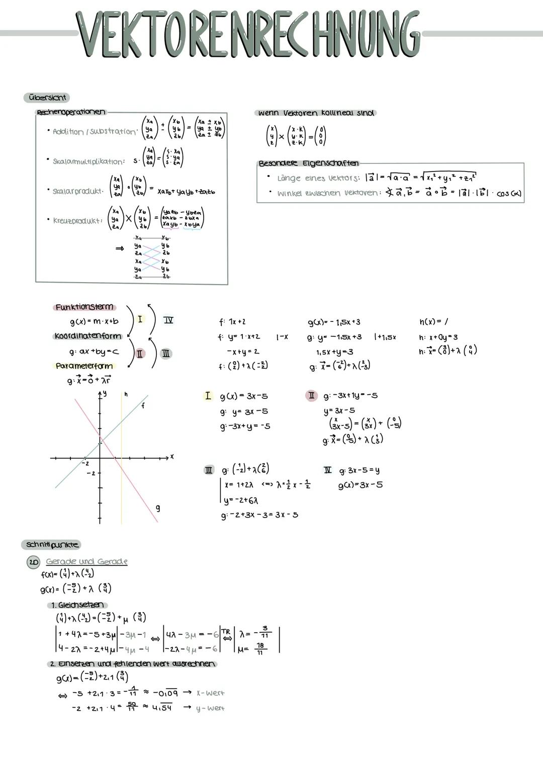 # VEKTORENRECHNUNG

Übersicht

Rschenoperationen

*   Addition/supstration'

*   Scalarmultiplikation: s.$(\binom{xa}{ya})=s\cdot(\binom{xa}