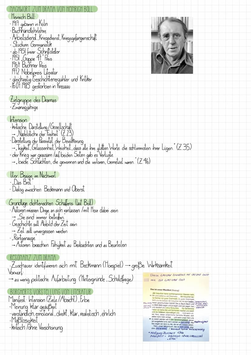 
<p>Wolfgang Borchert war ein deutscher Schriftsteller, der für seine einflussreiche Trümmerliteratur bekannt ist. Er wurde am 20. Mai 1921 