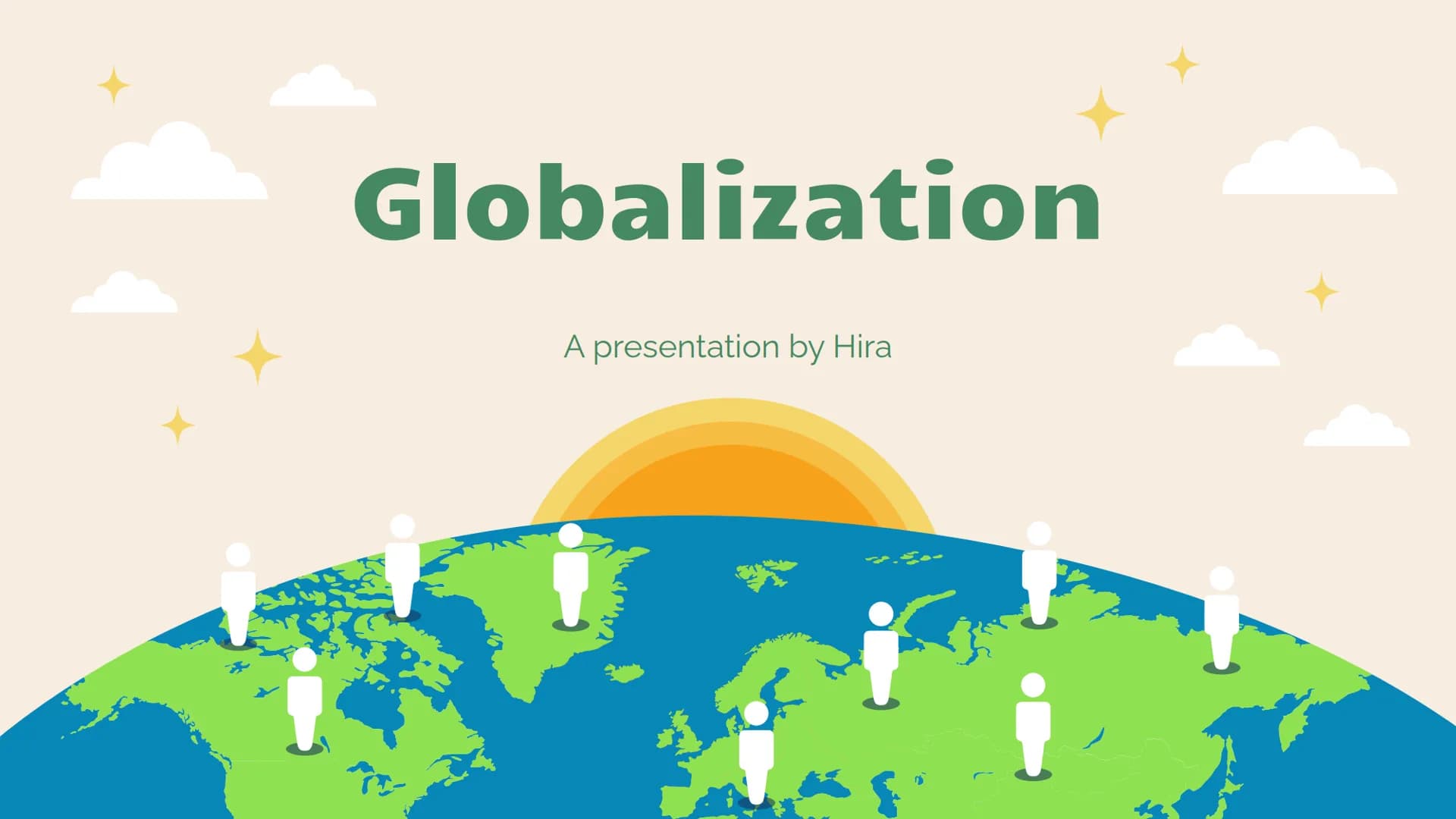 Globalization
TE
A presentation by Hira TABLE OF CONTENTS
01
DEFINITION
04
CULTURE
02
THREE ERAS
05
POLITIC
03
ECONOMY
06
WH-QUESTIONS "Glob