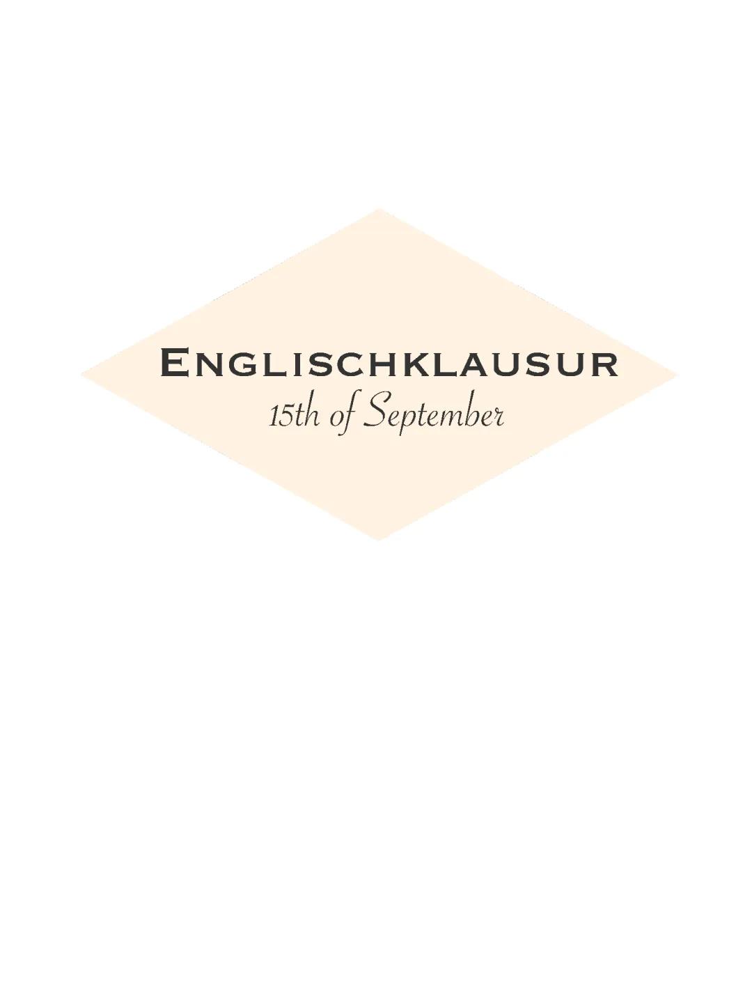 Englisch Klausur Tips: Analysis, Creative Writing & More for Klasse 10-11