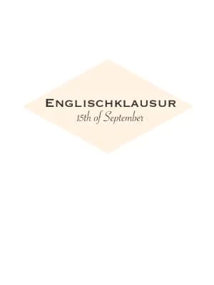 Know Klausurvorbereitung Englisch Summary, Analysis, Creative writing  thumbnail