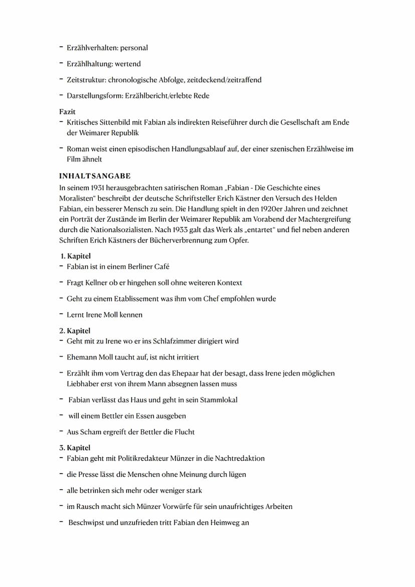 Fabian die Geschichte eines Moralischten
NEUE SACHLICHKEIT
- 1920-1933
- Ursprung in Weimarer Republik bis Beginn der ns Diktatur
grenzt sic