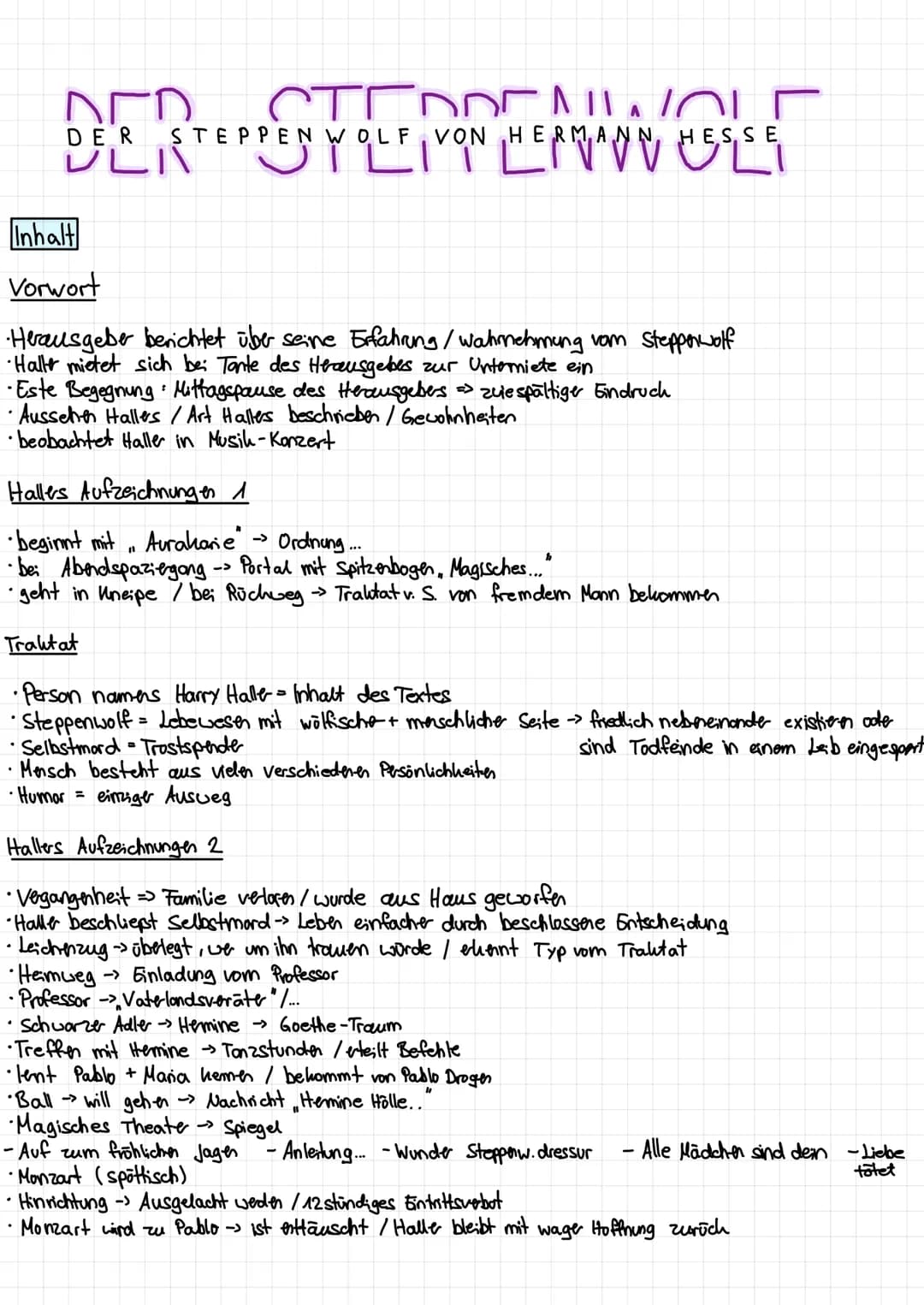 ACD
DER
ULI
Inhalt
Vorwort
DOENOLE
STEPPEN WOLF, VON HERMANN HES, SE
•Herausgeber berichtet über seine Erfahrung / wahrnehmung vom Steppenwo