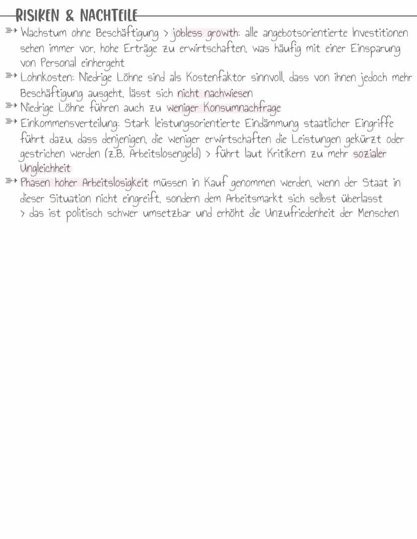 Angebotsorientierte
Wirtschaftspolitik
- nach den ökonomischen Theorien von Milton Friedman -
GRUNDANNAHMEN-
» Rentabilität der Produktion b