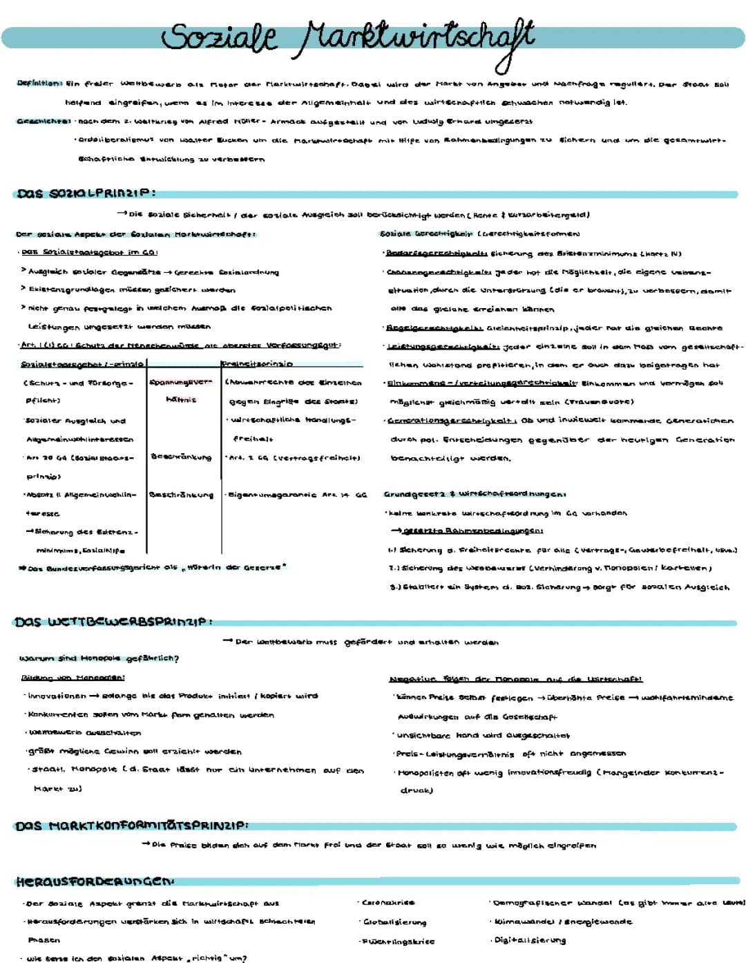 Soziale Marktwirtschaft einfach erklärt – Definition, Merkmale und Aufgaben
