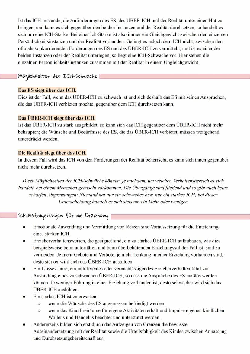 ·Klausur Pädagogik/Psychologie: Tiefenpsychologie
Wie früh zeigt sich die Persönlichkeit?
Erkenntnis: Kontinuität der Persönlichkeit von der