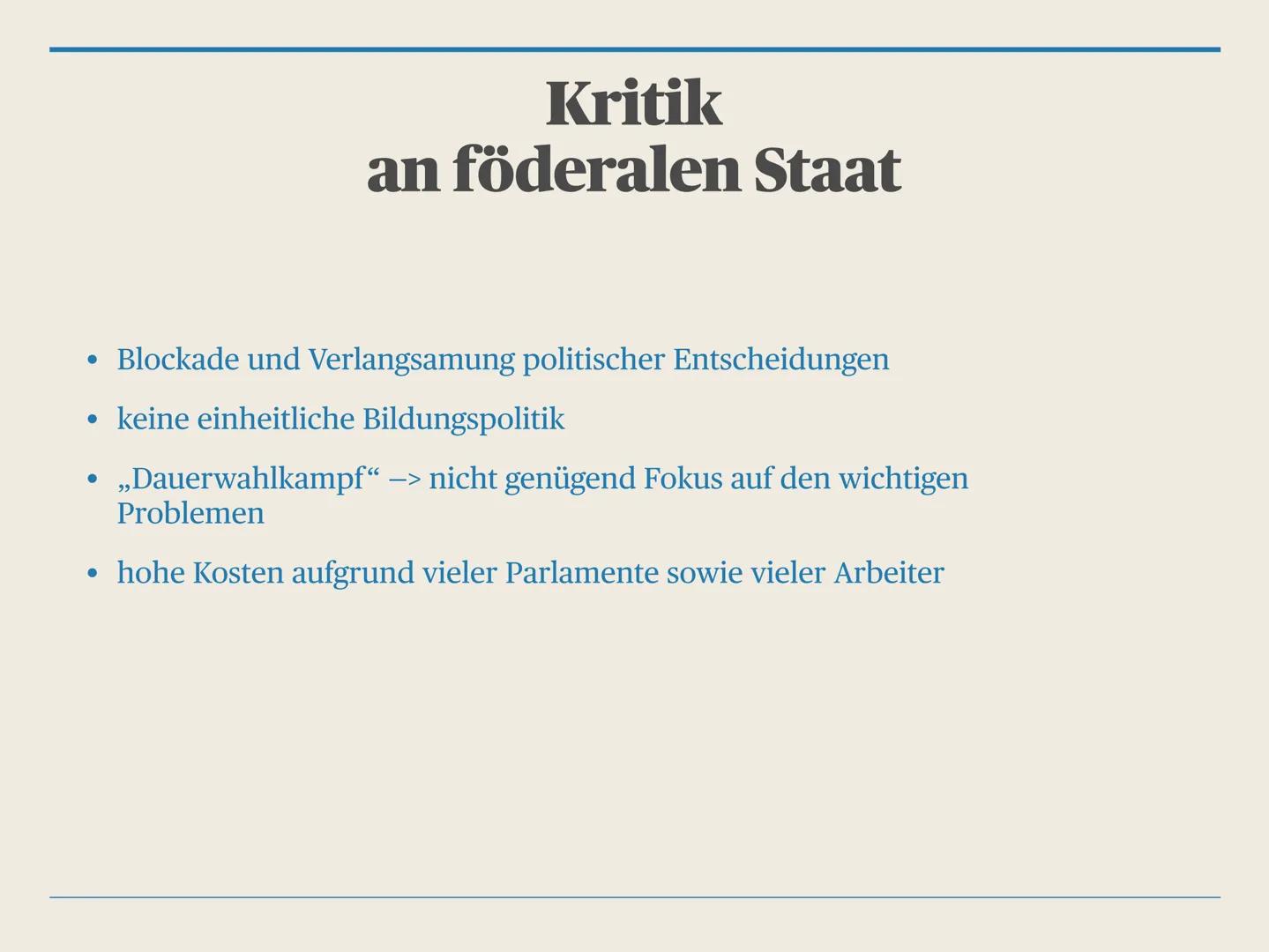 Die Bundesrepublik als
Föderaler Staat Ist der Föderalismus
als Prinzip der
Staatsorganisation in
Deutschland sinnvoll? Gliederung
1. Födera