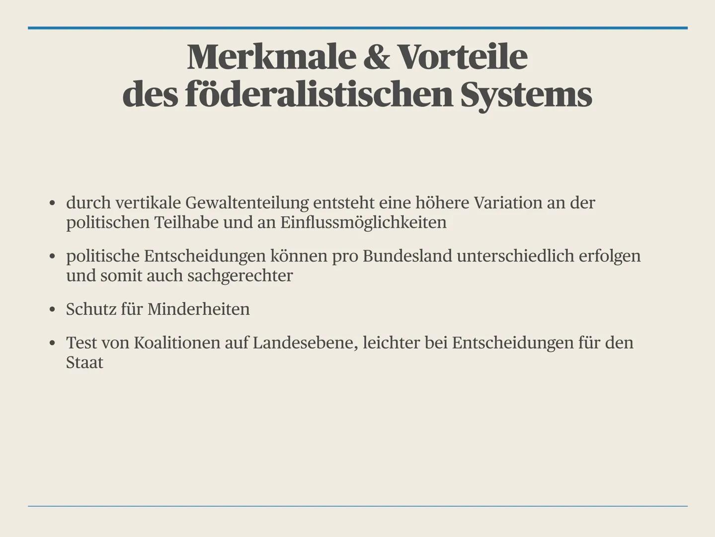 Die Bundesrepublik als
Föderaler Staat Ist der Föderalismus
als Prinzip der
Staatsorganisation in
Deutschland sinnvoll? Gliederung
1. Födera