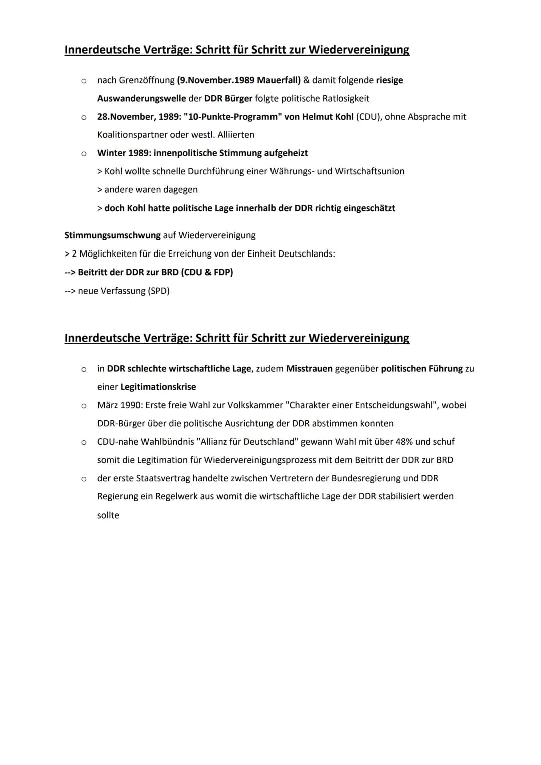 Die deutsche Wiedervereinigung
Der äußere Weg zur Einheit
> Internationale & innerdeutsche Verträge
Ausgangslage: Vier-Mächte-Verantwortlich