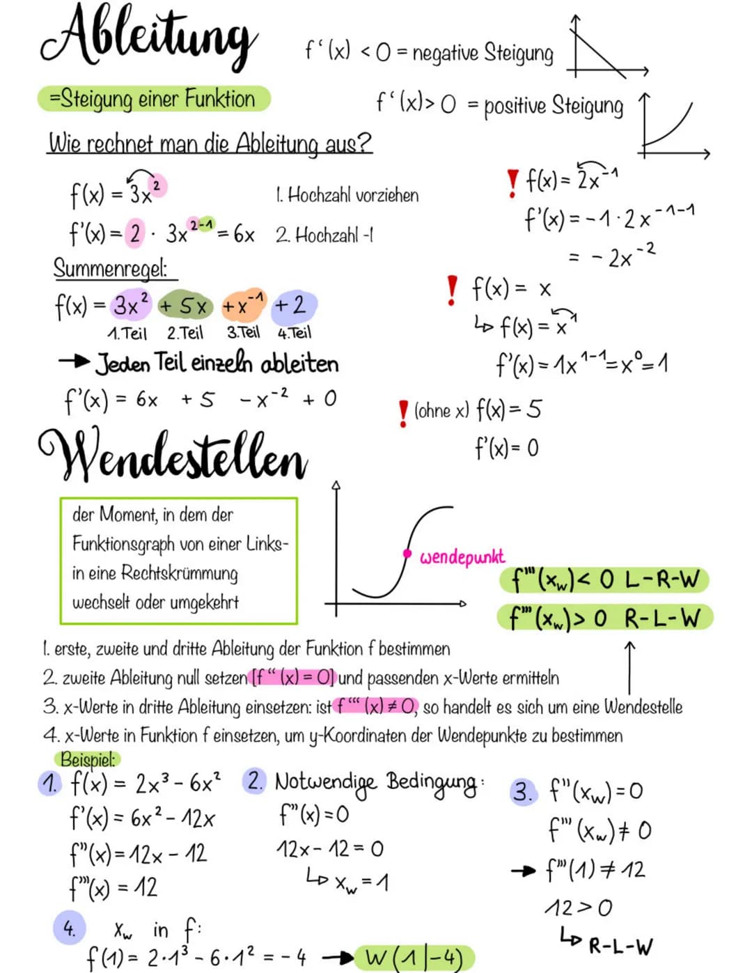 Globalverhalten
Mithilfe des Globalverhaltens untersuchen
wir das Verhalten der Funktionswerte (y-
Werte) einer Funktion, wenn die
Definitio