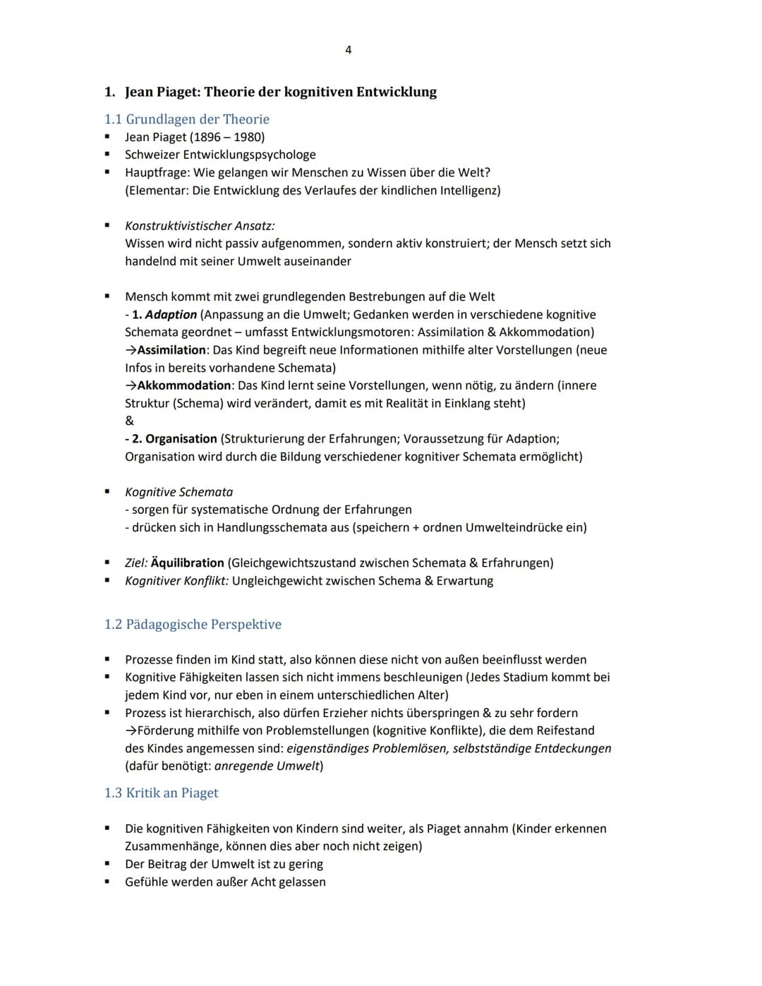 Piaget's Theorie: Kognitive Entwicklung einfach erklärt und die wichtigsten Pädagogik Theorien