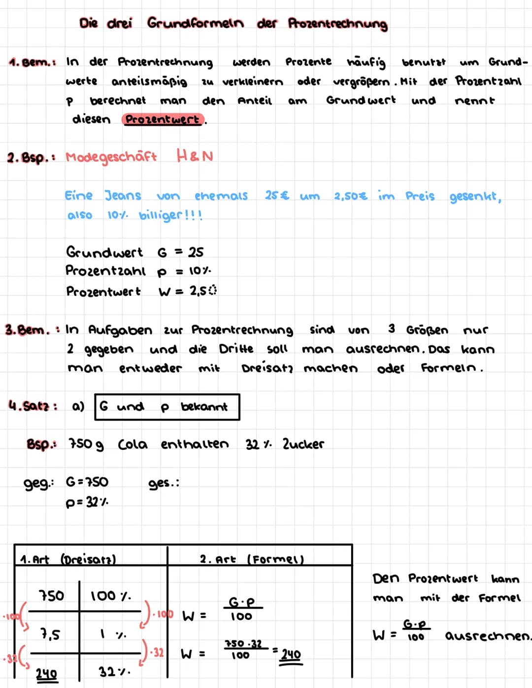 Weiter von 4. Satz
b)
$250
G und W bekannt
Bsp.: 30 von 250
• 30
ges.: P%
wie viel Prozent
Anzahl Prozent
250
(
Schülerinnen einer Grundschu