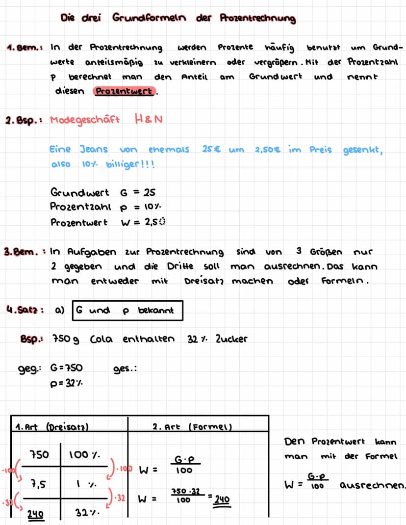 Weiter von 4. Satz
b)
$250
G und W bekannt
Bsp.: 30 von 250
• 30
ges.: P%
wie viel Prozent
Anzahl Prozent
250
(
Schülerinnen einer Grundschu