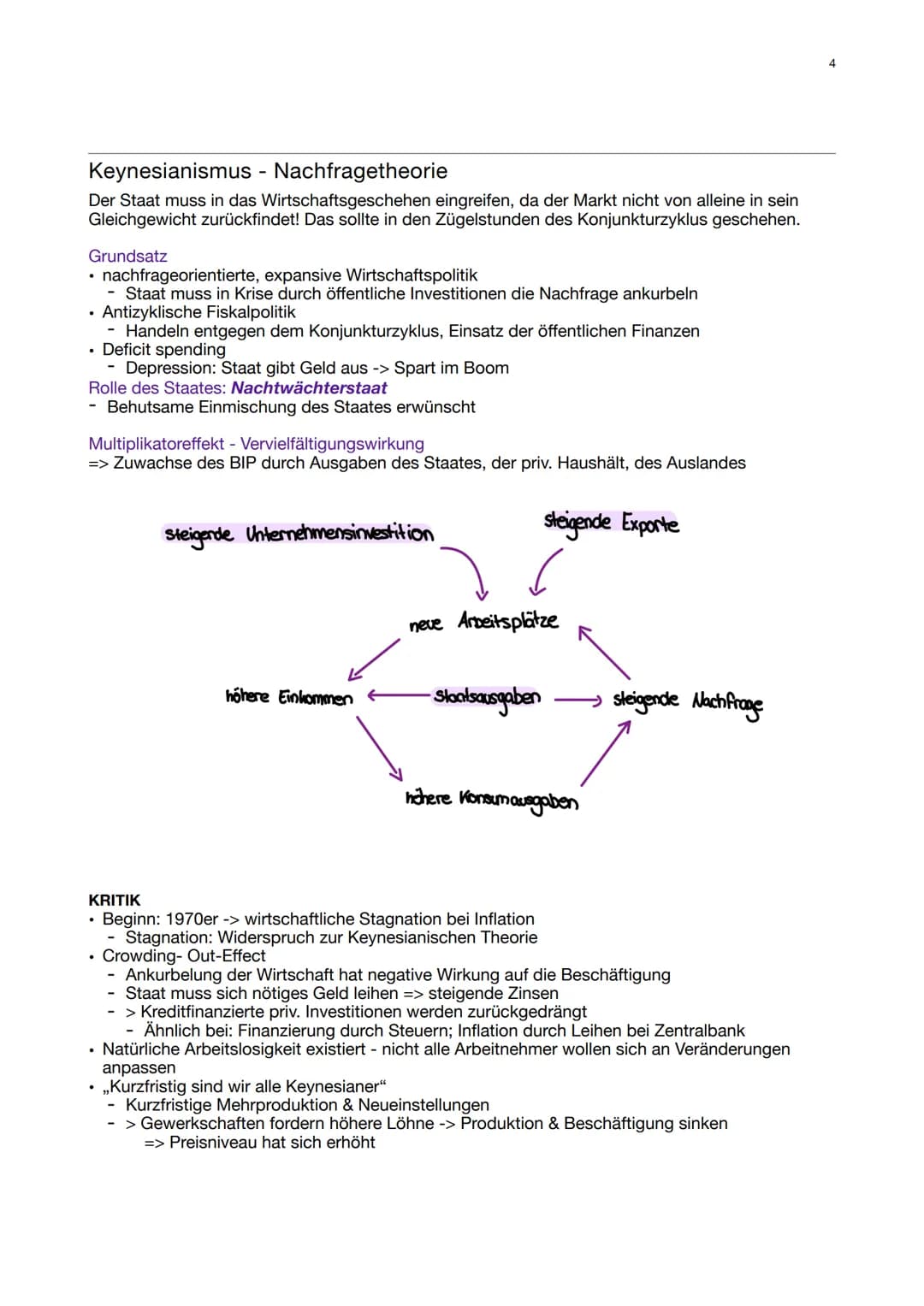 PoWi Q2
Q2.1 Konjunkturpolitik
Wirtschaftliche Konjunktur
Der Konjunkturzyklus
Keynesianismus - Nachfragetheorie
Friedman - Angebotstheorie
