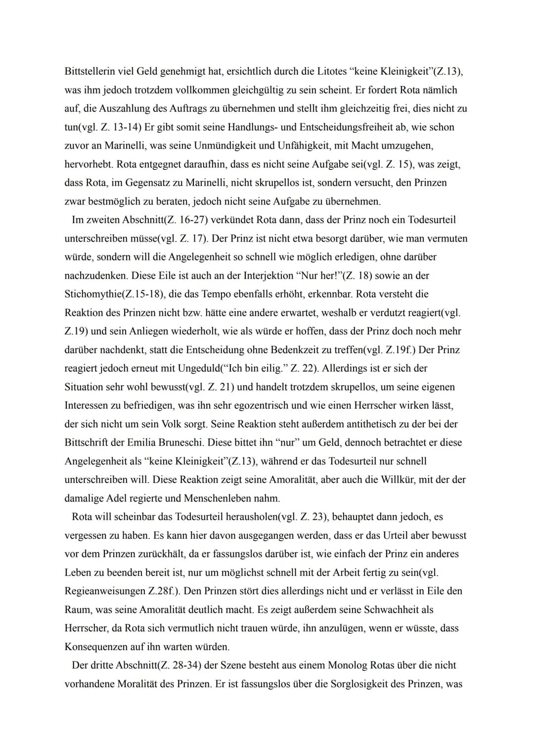 Szenenanalyse Emilia Galotti(1,8)
Aufgabenstellung: Analysieren Sie die Szene I, 8 unter Berücksichtigung der inhaltlichen
und sprachlichen 