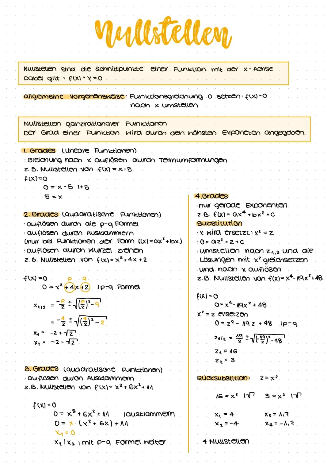 Regeln :
Potenzregel:
konstantenregel:
summenregel:
Ableitungen
Faktorregel:
Wendepunkt von f
Extrem punkt von f'.
Nullstelle von f"
f(x)= x