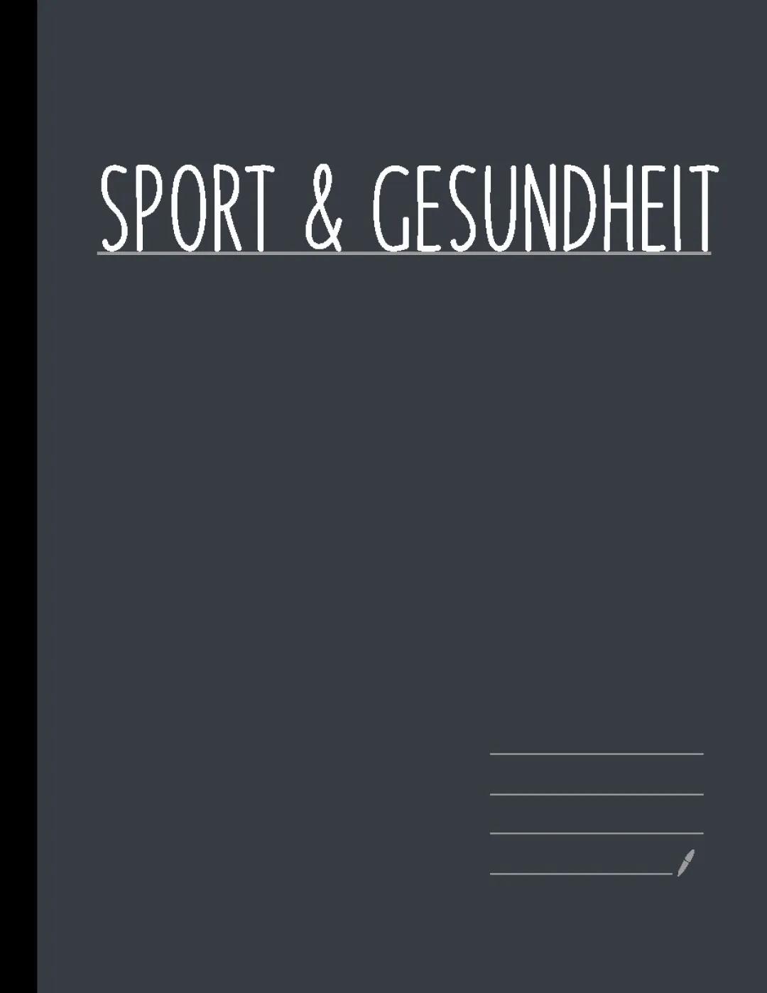 Sport & Gesundheit 