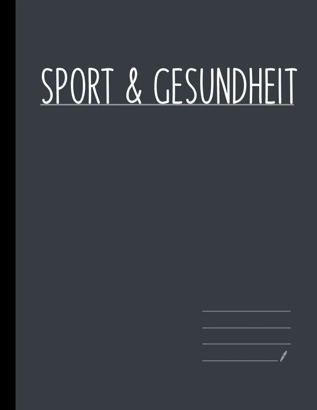 SPORT & GESUNDHEIT ● Definitionen
● Problemstellung
Gelenke
INHALTSVERZEICHNIS
Physiologische Wirkungen
Risikofaktorenmodell
bedentsamkeit h