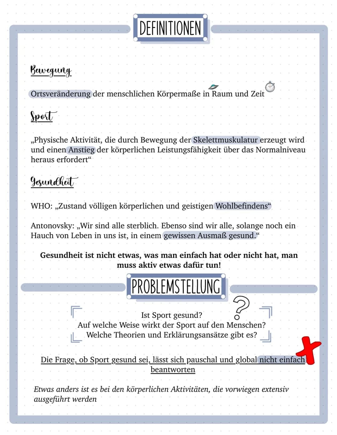 Sport & Gesundheit 
