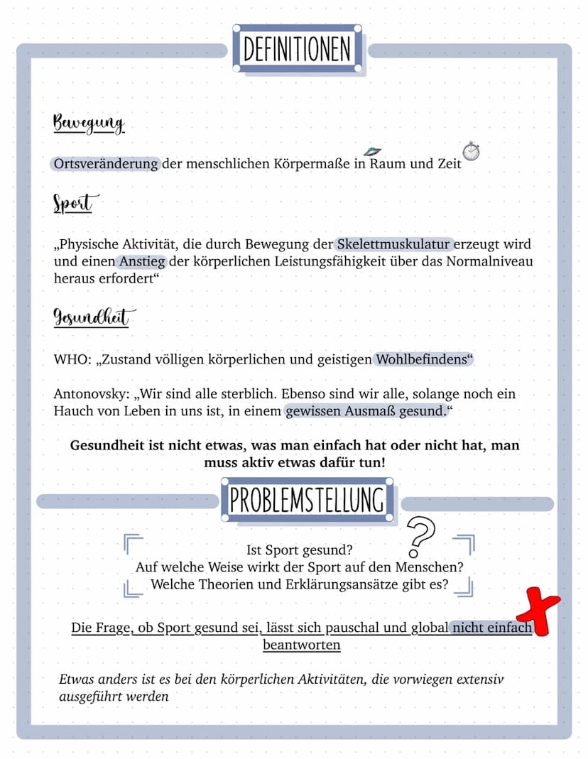 SPORT & GESUNDHEIT ● Definitionen
● Problemstellung
Gelenke
INHALTSVERZEICHNIS
Physiologische Wirkungen
Risikofaktorenmodell
bedentsamkeit h