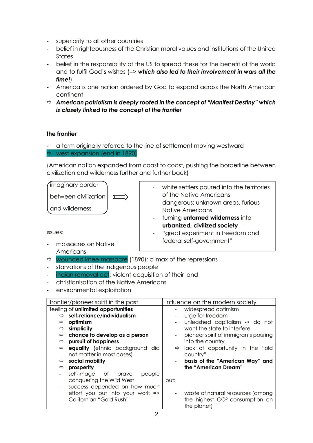 01 | usa
ENGLISCH-₂ABITUR
zusammenfassung
american dream
the usa was and still is a country of unlimited opportunities where people can work