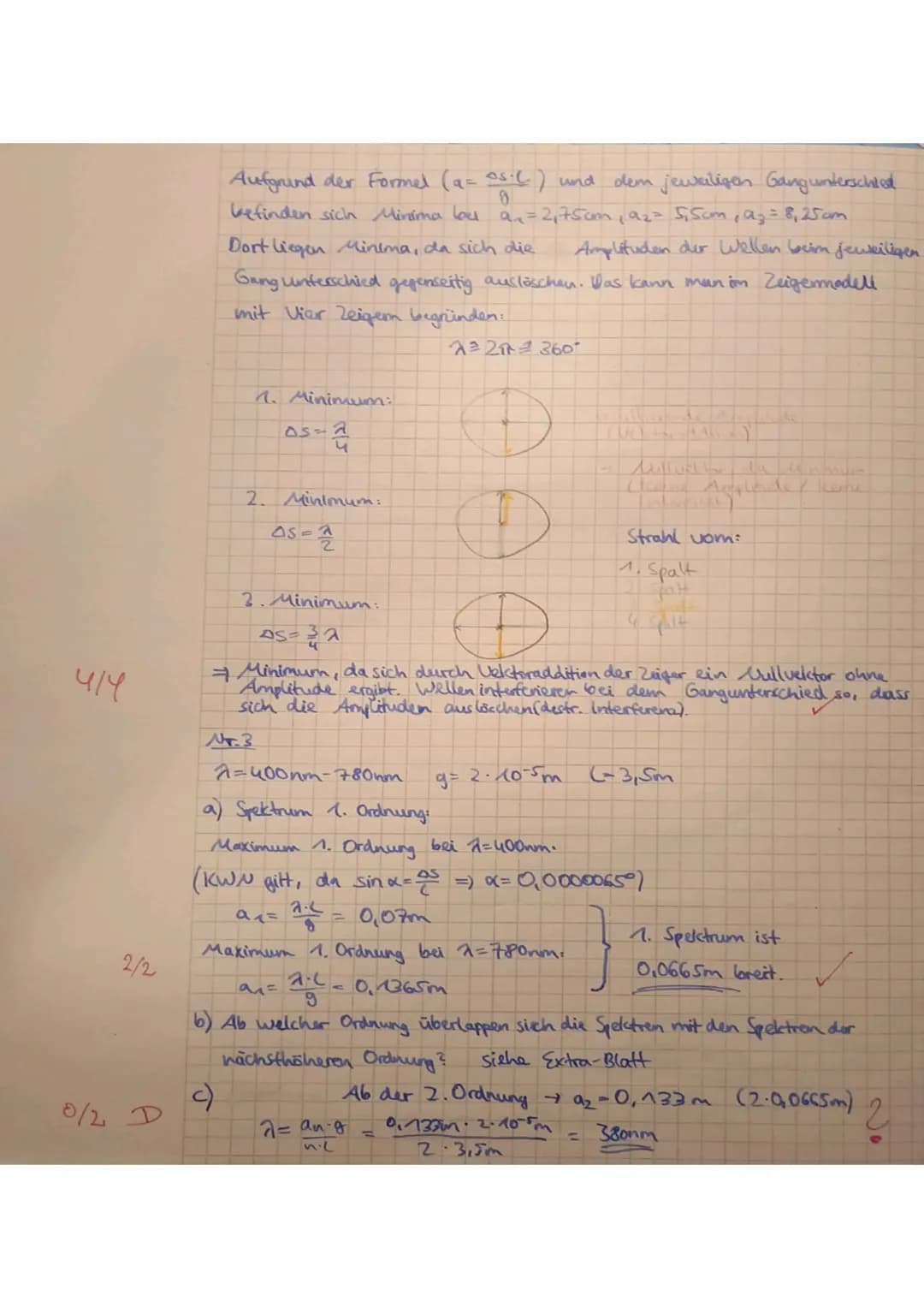 
<h2 id="aufgabe1doppelspalt">Aufgabe 1: Doppelspalt</h2>
<p>Das Laserlicht trifft senkrecht auf einen Doppelspalt mit einem Spaltabstand vo