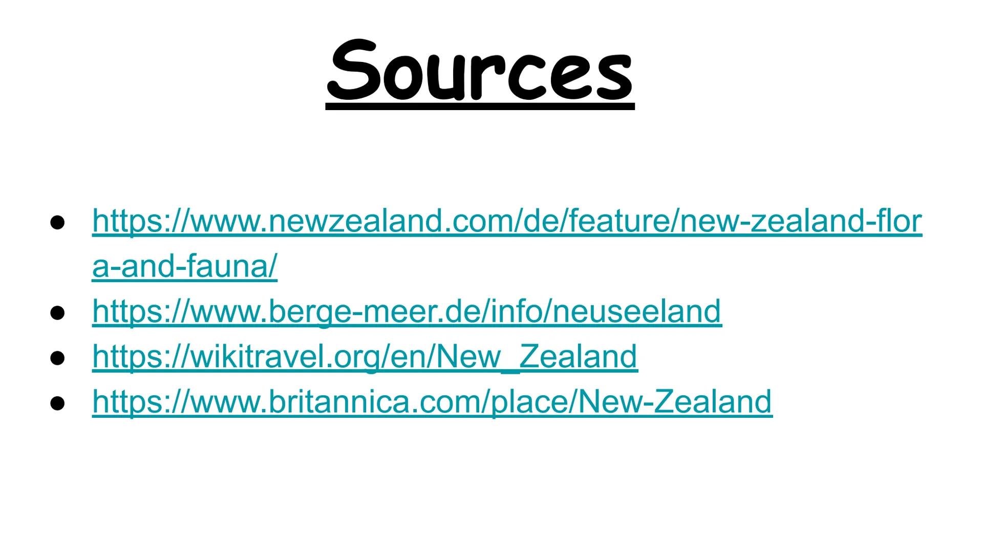 New Zealand • Geography and general facts
•
Flag of New Zealand
History
Māori
Animals
Contents
• Landscapes
• Sights
Tourism
Pros and Cons o