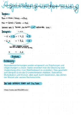 Know Äquivalenzumformung  thumbnail