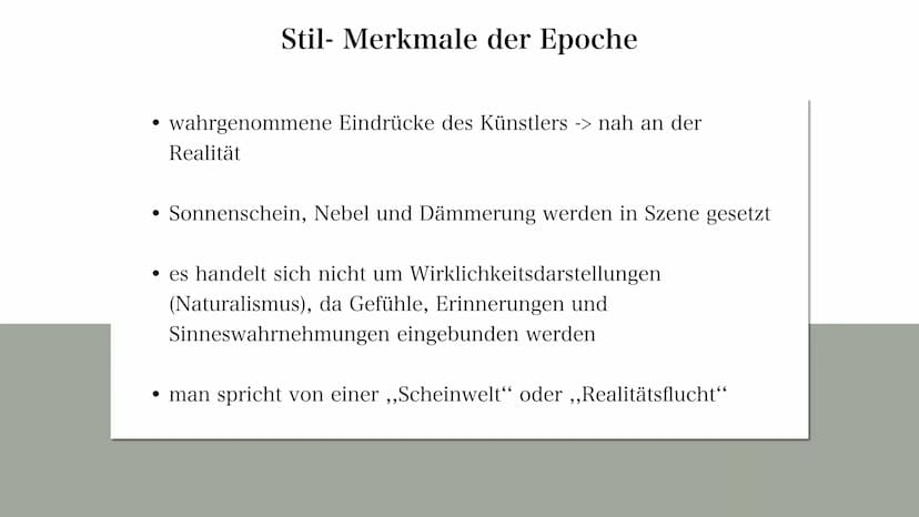 IMPRESSIONISMUS
(1870-1905) AGENDA
01
03
Die Definition
Techniken & Künstler
Beispiele
02 Stil- Merkmale der
Epoche
04
Die Funktion
+ Quelle