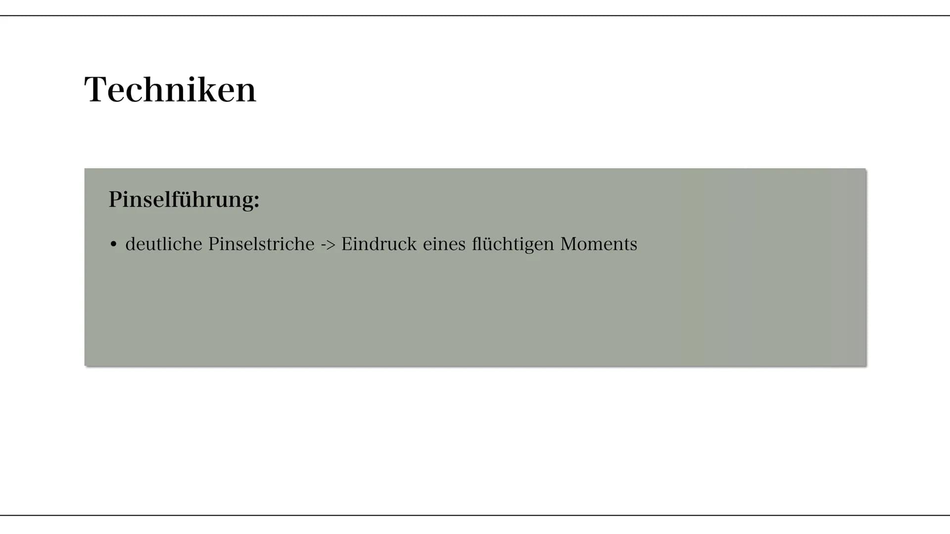 IMPRESSIONISMUS
(1870-1905) AGENDA
01
03
Die Definition
Techniken & Künstler
Beispiele
02 Stil- Merkmale der
Epoche
04
Die Funktion
+ Quelle