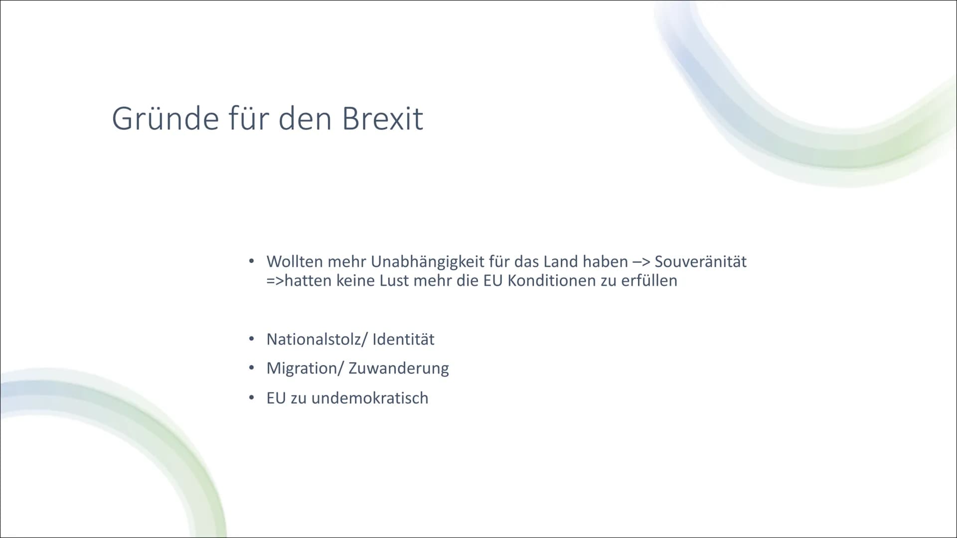 BREXIT
Fach: Sozialwissenschaften
Kurs: GK
Stufe: Q1  Inhaltsverzeichnis
Brexitabkommen
Was ist der Brexit?
Verlauf über die Jahre
Wiederspi
