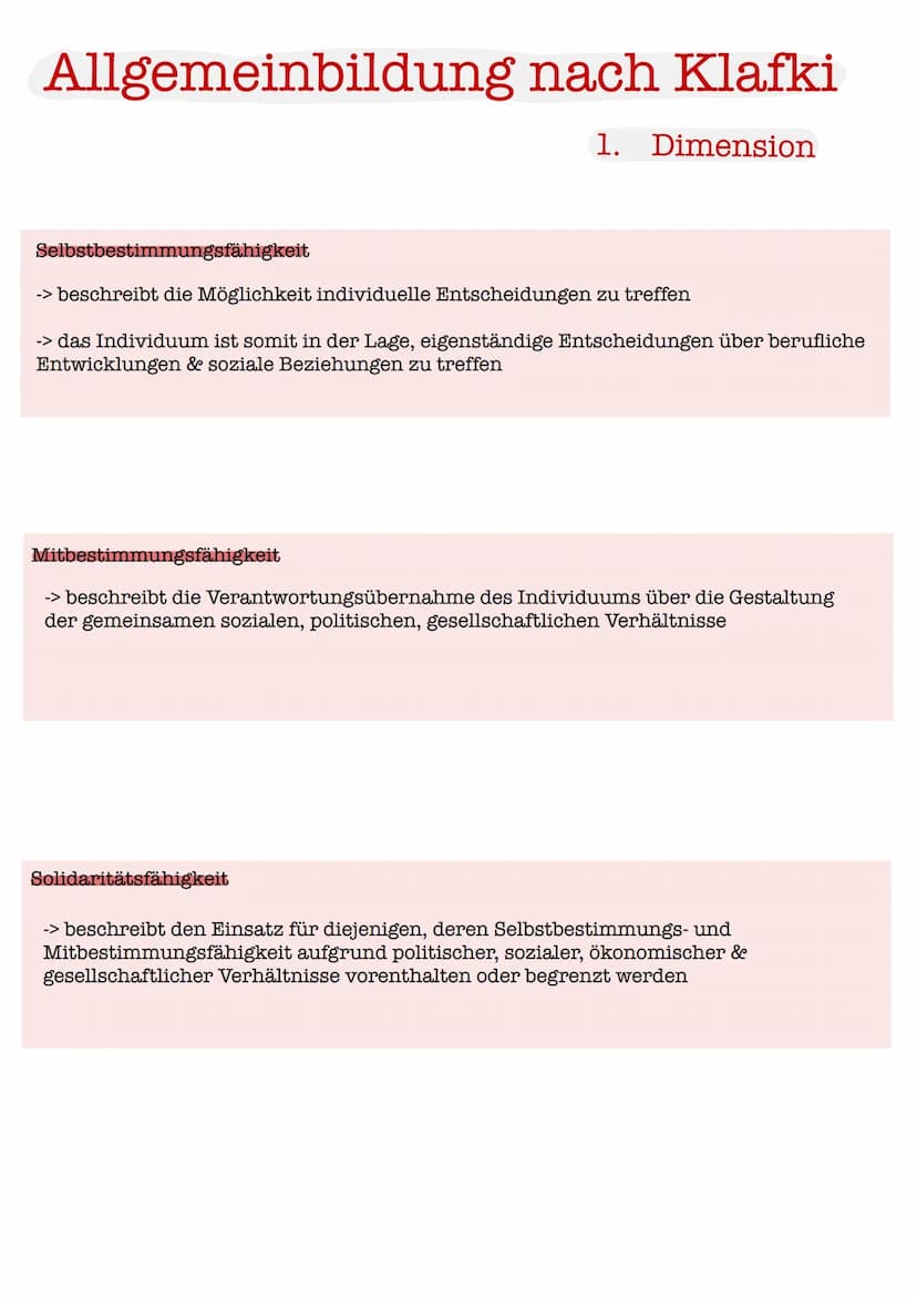 Bildung nach Wolfgang Klafki ୮
Die Theorie von Klafki ist eine kritisch-konstruktive Vorgehensweise und beschäftigt
sich mit dem Bildungsbeg