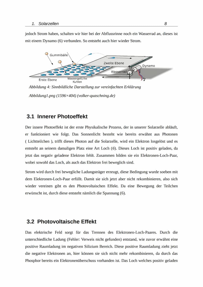 Solarzellen
Photovoltaik
Samantha-Josephine Braun
4. Oktober 2021 Inhaltsverzeichnis
1 Einleitung.......
2 Aufbau der Solarzellen...
2.1 Mat