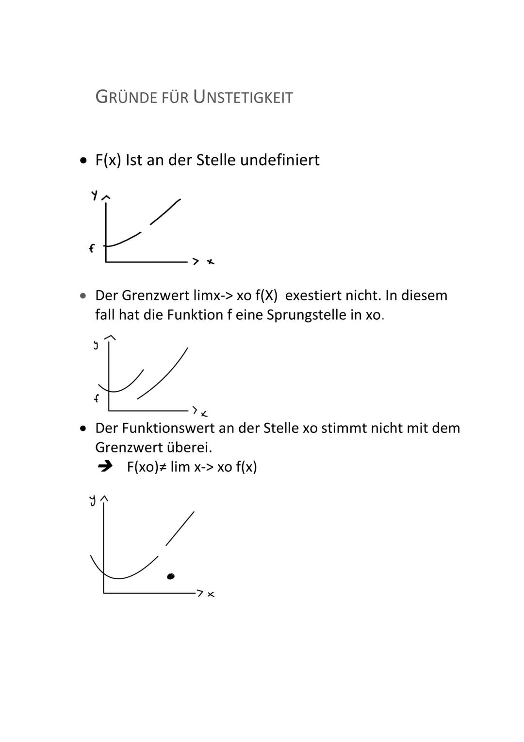 DEFINITION
In der Mathematik bezeichnet man eine Funktion als stetig soblad
der Funktionsgraph in jedem Teilintervall aus dem Definitionsber