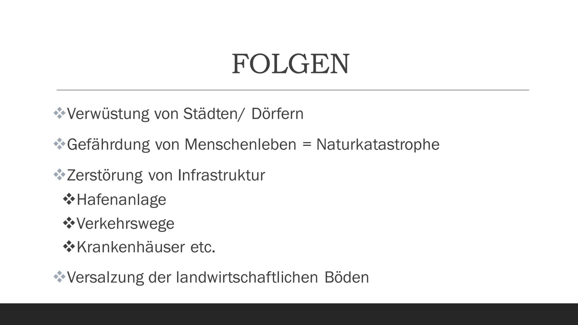 CHEUTS
TELEP
TTTT1
EEEE
TSUNAMIS
Eine Präsentation von
Ilinca Michels
25.03.2021 INHALTSVERZEICHNIS
Was ist ein Tsunami?
Entstehung
Ursachen