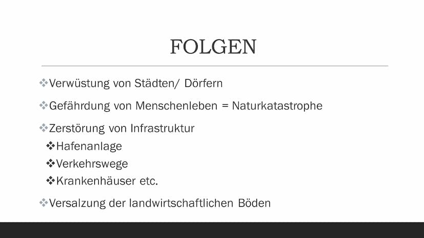 CHEUTS
TELEP
TTTT1
EEEE
TSUNAMIS
Eine Präsentation von
Ilinca Michels
25.03.2021 INHALTSVERZEICHNIS
Was ist ein Tsunami?
Entstehung
Ursachen