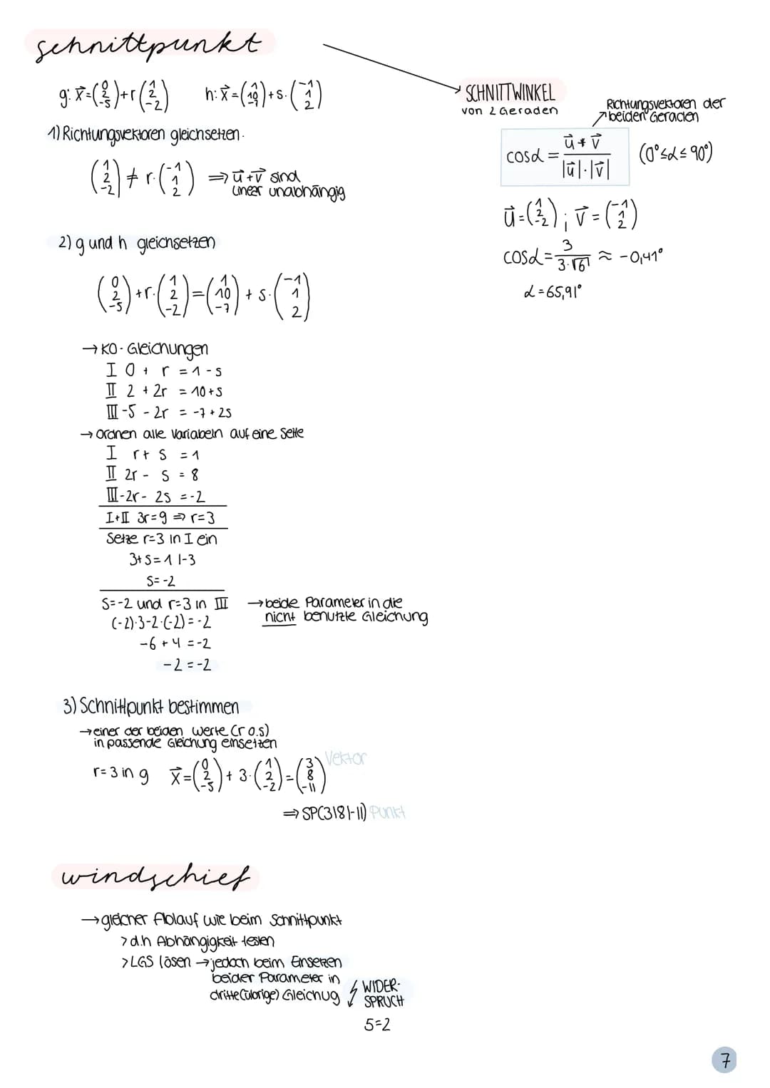 Lineare Algebra
Analytische Geometrie
&
Q2 AQUIVALENZUMFORMUNG
2Gleichungen können vertauscht werden
→ eine Gleichung kann mit einer reelen 