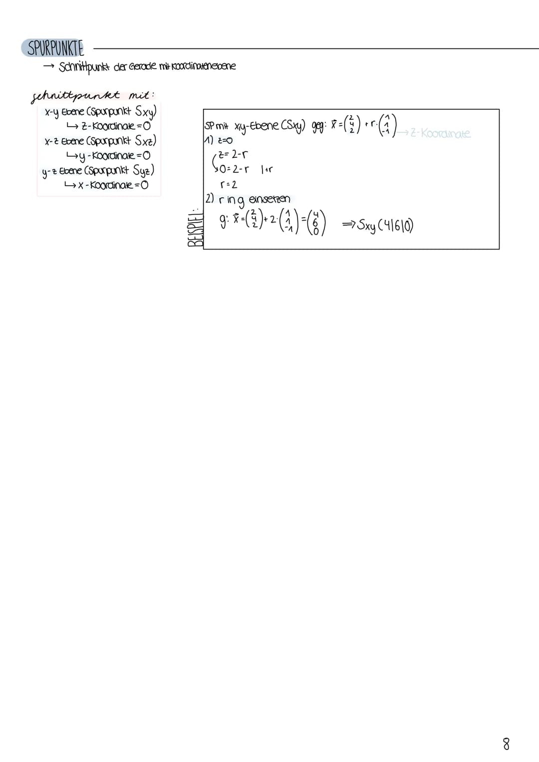 Lineare Algebra
Analytische Geometrie
&
Q2 AQUIVALENZUMFORMUNG
2Gleichungen können vertauscht werden
→ eine Gleichung kann mit einer reelen 