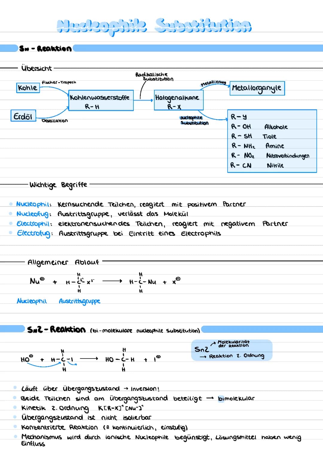 Nucleophile Substitution 