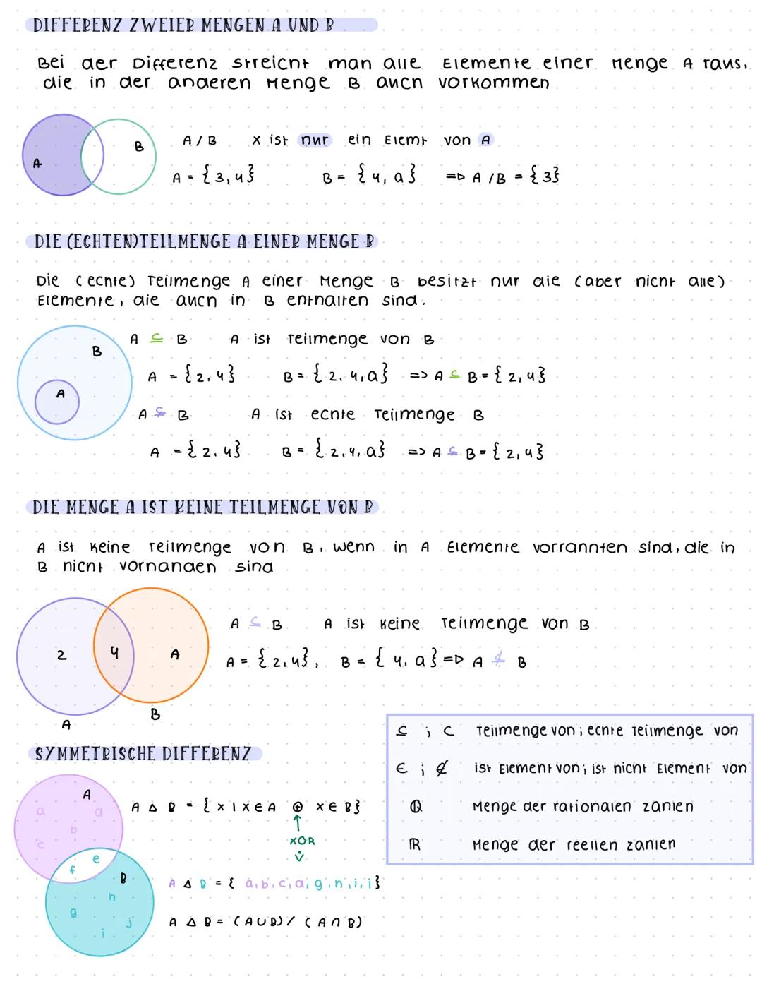 MATHE NOTES
S Aussagenlogik
DEFINITION Eine Aussage ist ein satz, der eindeutig richtig oder faison ist.
→ Eine Aussage A ist die Beschreibu