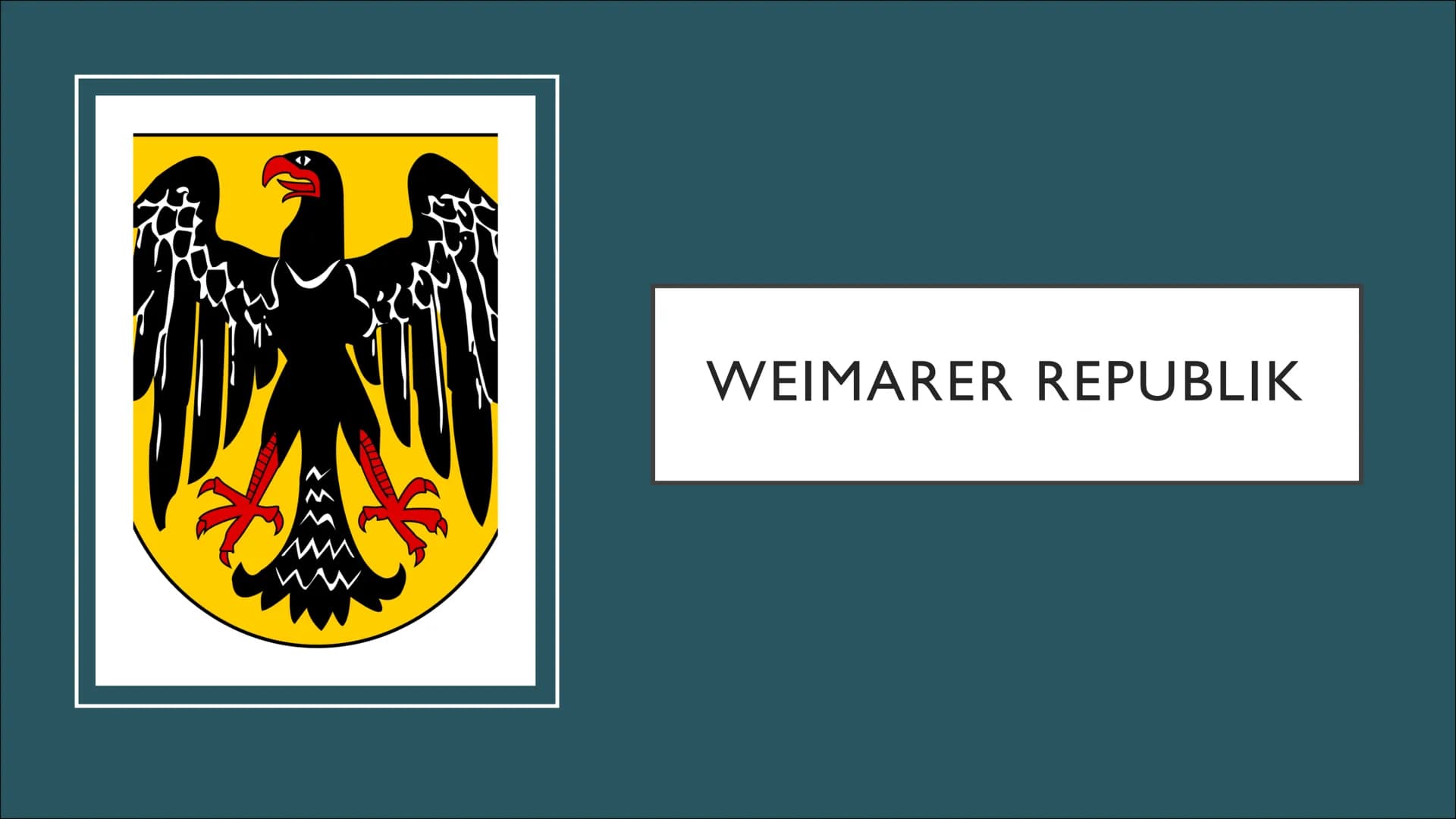 WEIMARER REPUBLIK INHALTSVERZEICHNIS
[. Gründung der Weimarer Republik
2. Novemberrevolution
3. Spartakusaufstand
4. Weimarer Verfassung
5. 