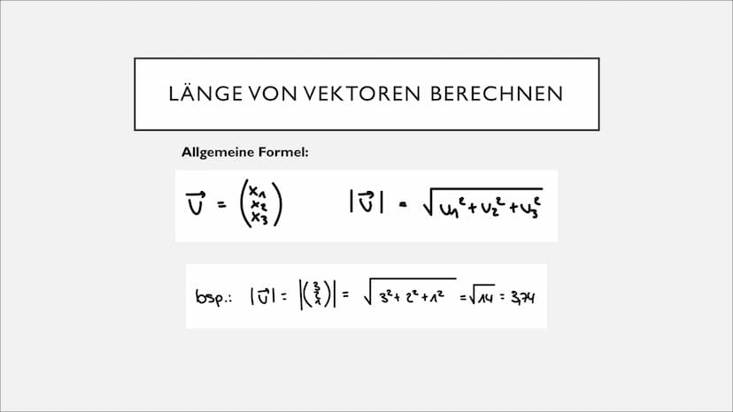 VEKTOREN
Simon & Lili GRUNDLAGEN
Vektor = Verschiebung im Raum
einzeichnen:
t
bestimmen:
A (×₁ 1×₂ 1×3)
1x2
B (x₁1x₂1x3) 12
AB =
VEKTOR BERE