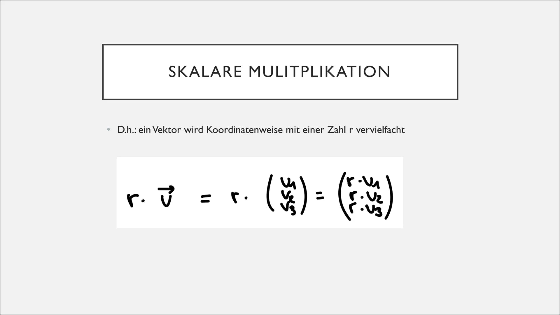 VEKTOREN
Simon & Lili GRUNDLAGEN
Vektor = Verschiebung im Raum
einzeichnen:
t
bestimmen:
A (×₁ 1×₂ 1×3)
1x2
B (x₁1x₂1x3) 12
AB =
VEKTOR BERE