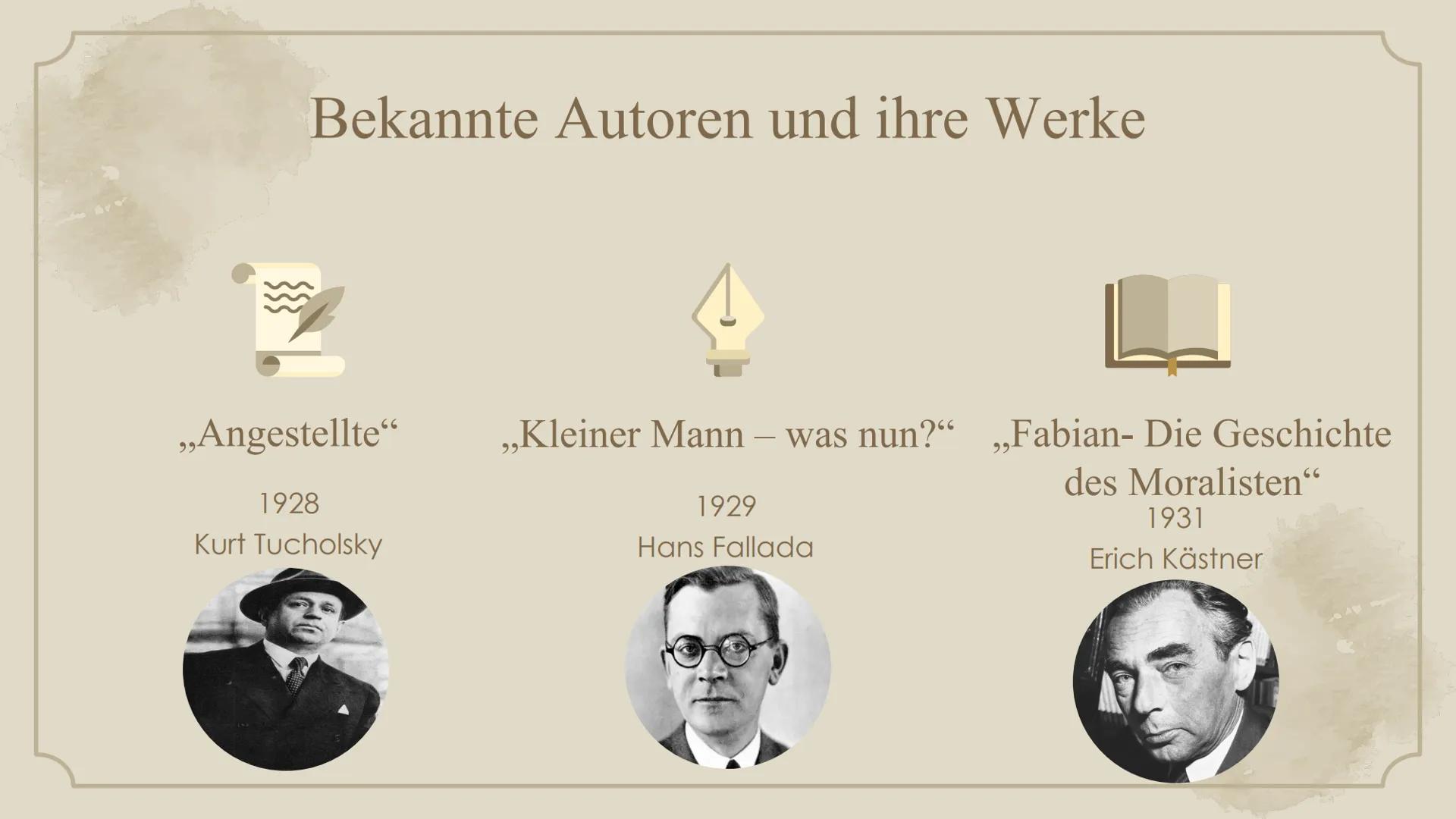 +
+
Neue
Sachlichkeit
Helin
10D Gliederung
01. Historischer Kontext
02.
Worum ging es in der
Neuen Sachlichkeit?
03. Protagonisten
04.
Darst