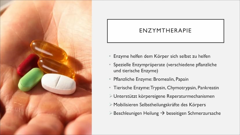 ENZYME IN
DER
MEDIZIN &
DIAGNOSTIK GLIEDERUNG
I.
II.
III. Entwicklung
IV. Anwendungsbereiche
V. Diagnostik
VI. Enzymtherapie
VII. Verabreich