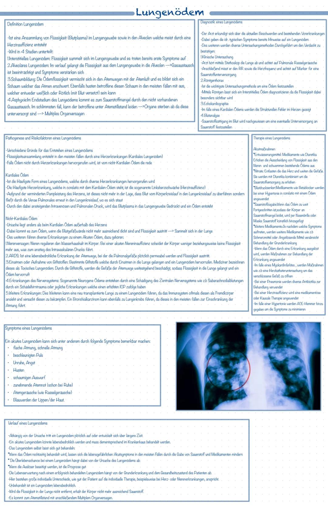 Hauptursache einer Pneumonie
-Als Lungenentzündung oder auch Pneumonie gennant bezeichnet man eine Entzündung der Alveolen sowie des umgeben