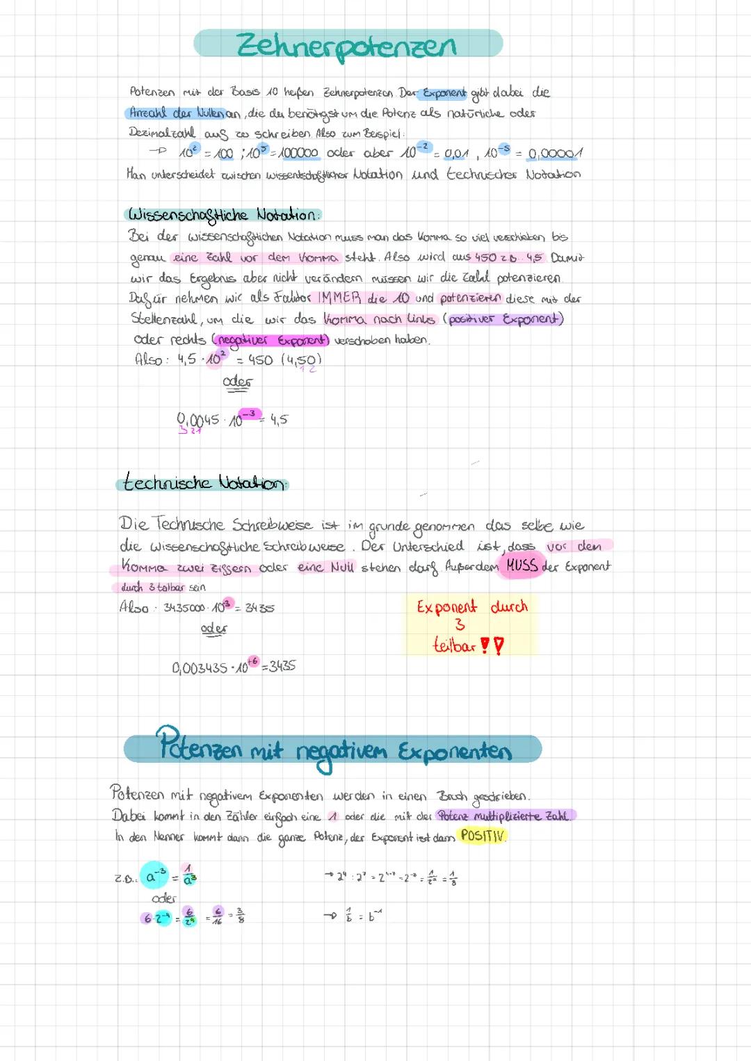 Zehnerpotenzen